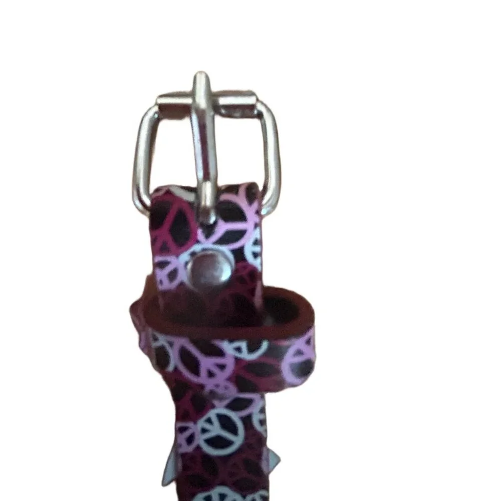 GIRLS PEACE BELT PINK SIZE S/M